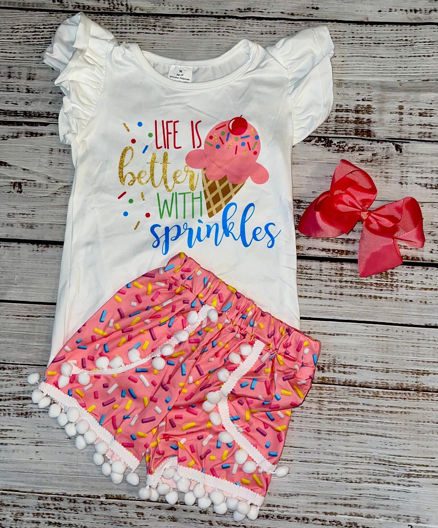 Sprinkles Shorts Set