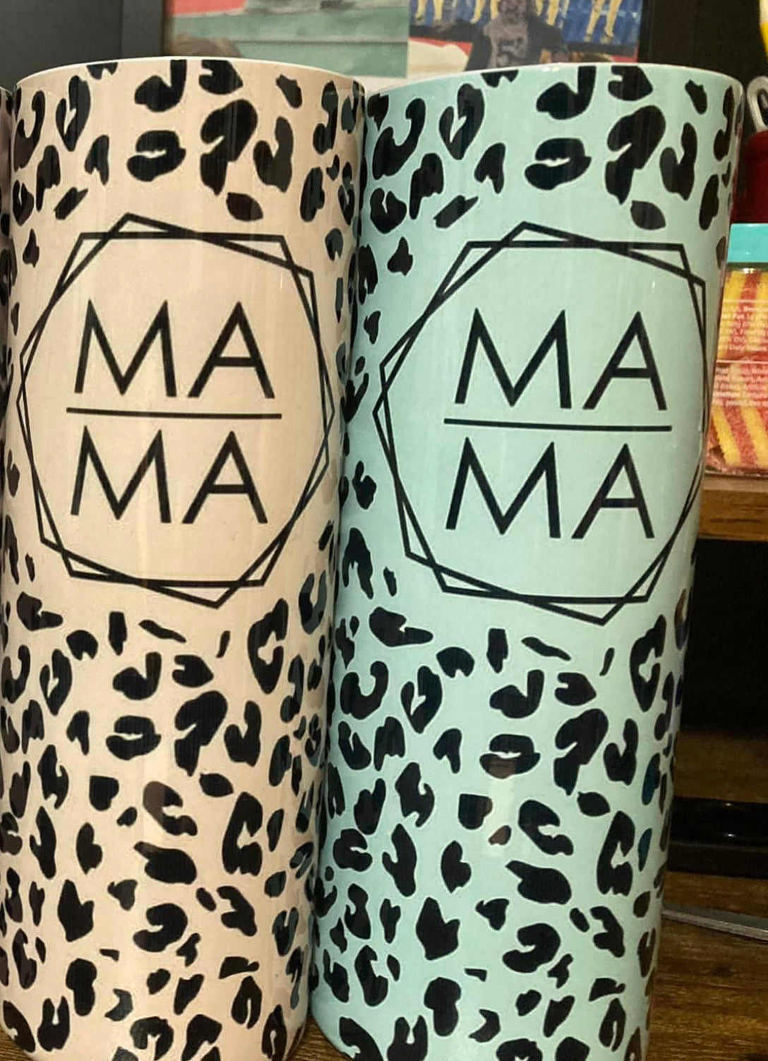 Cheetah Mama Tumblers