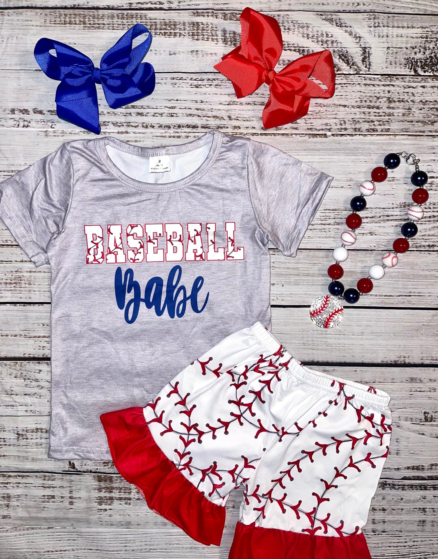 Baseball Babe Shorts Set