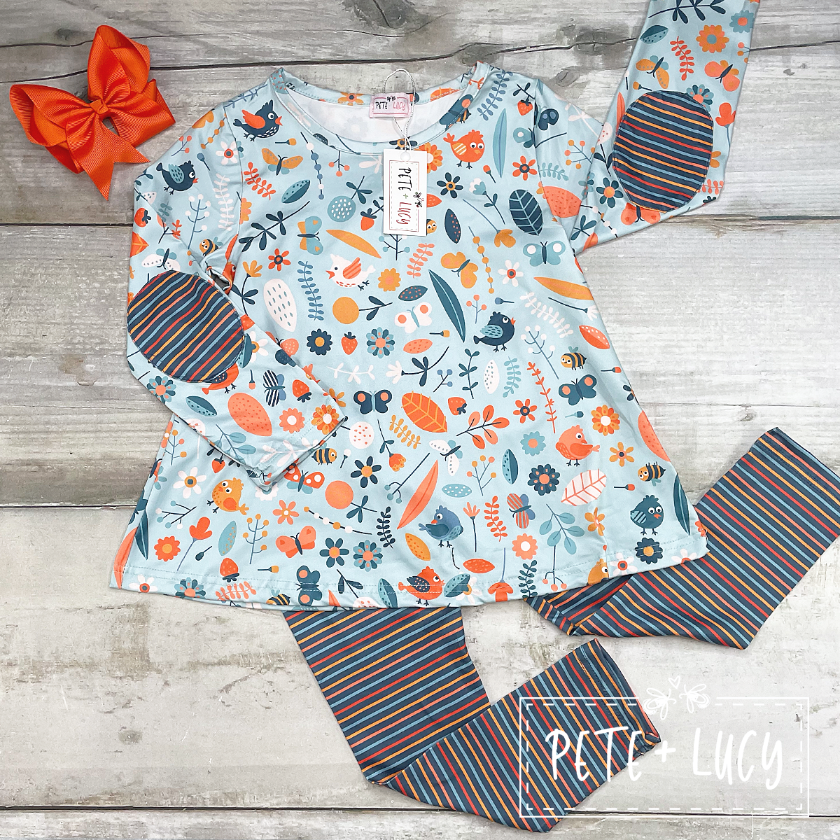 Birds in Bloom 2pc Pants Set