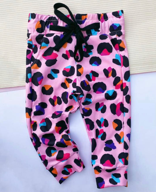 Pink Leopard joggers