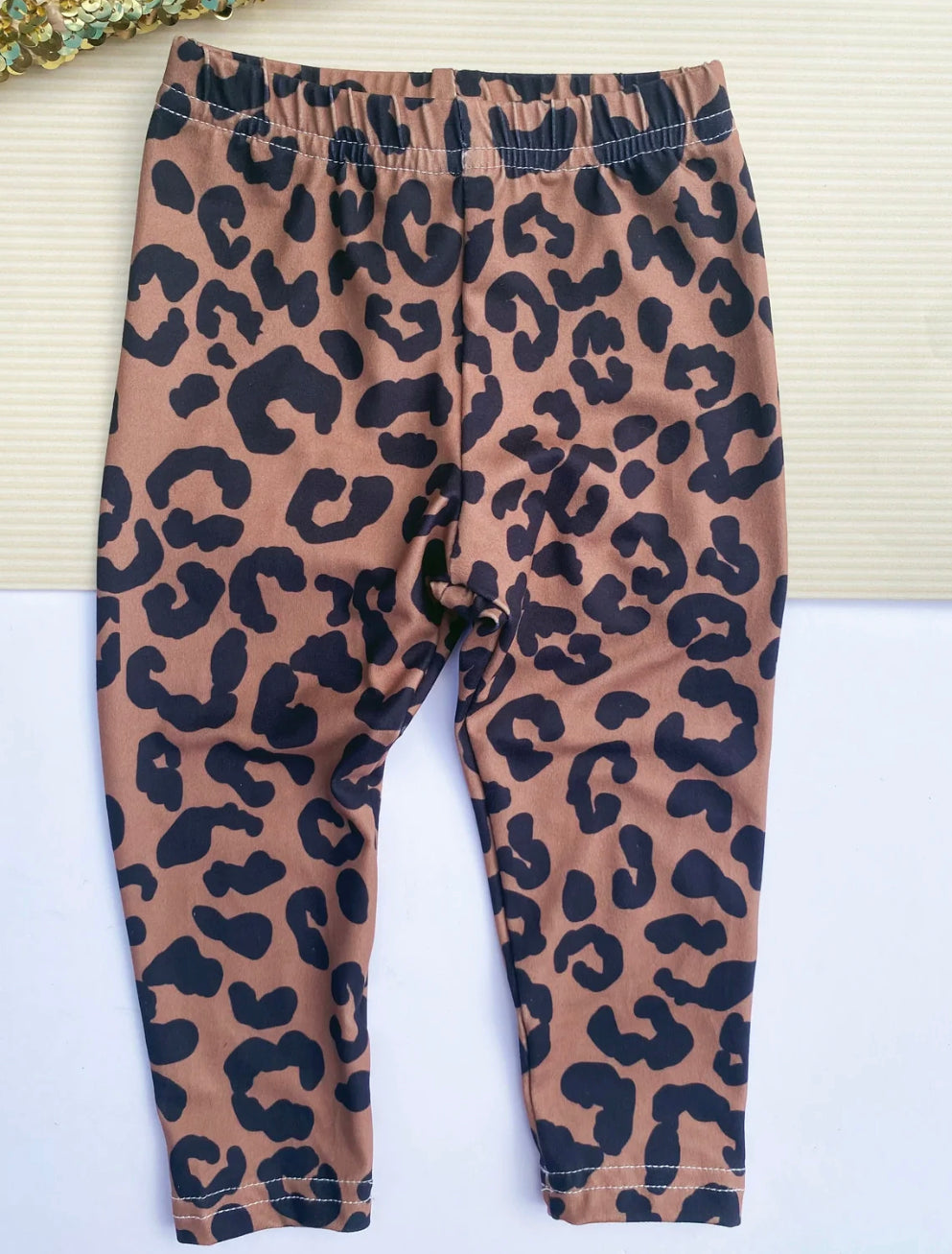 Brown Leopard Print Leggings