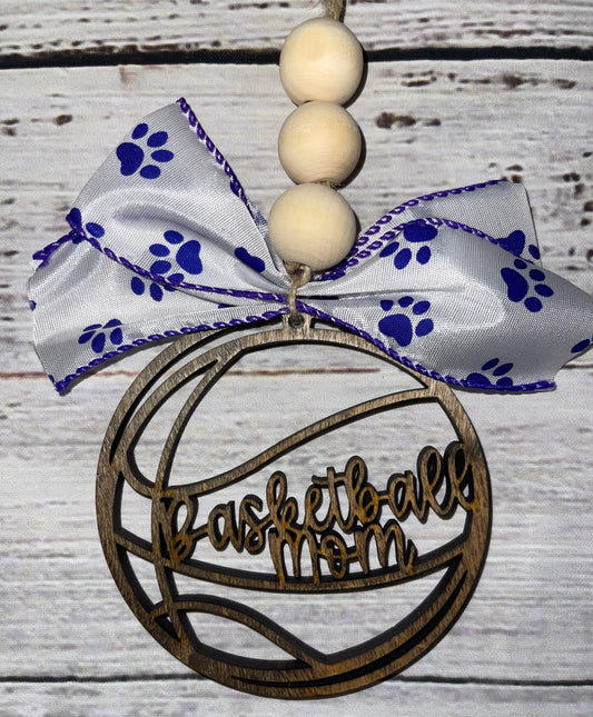 Basketball Mom Car Charm