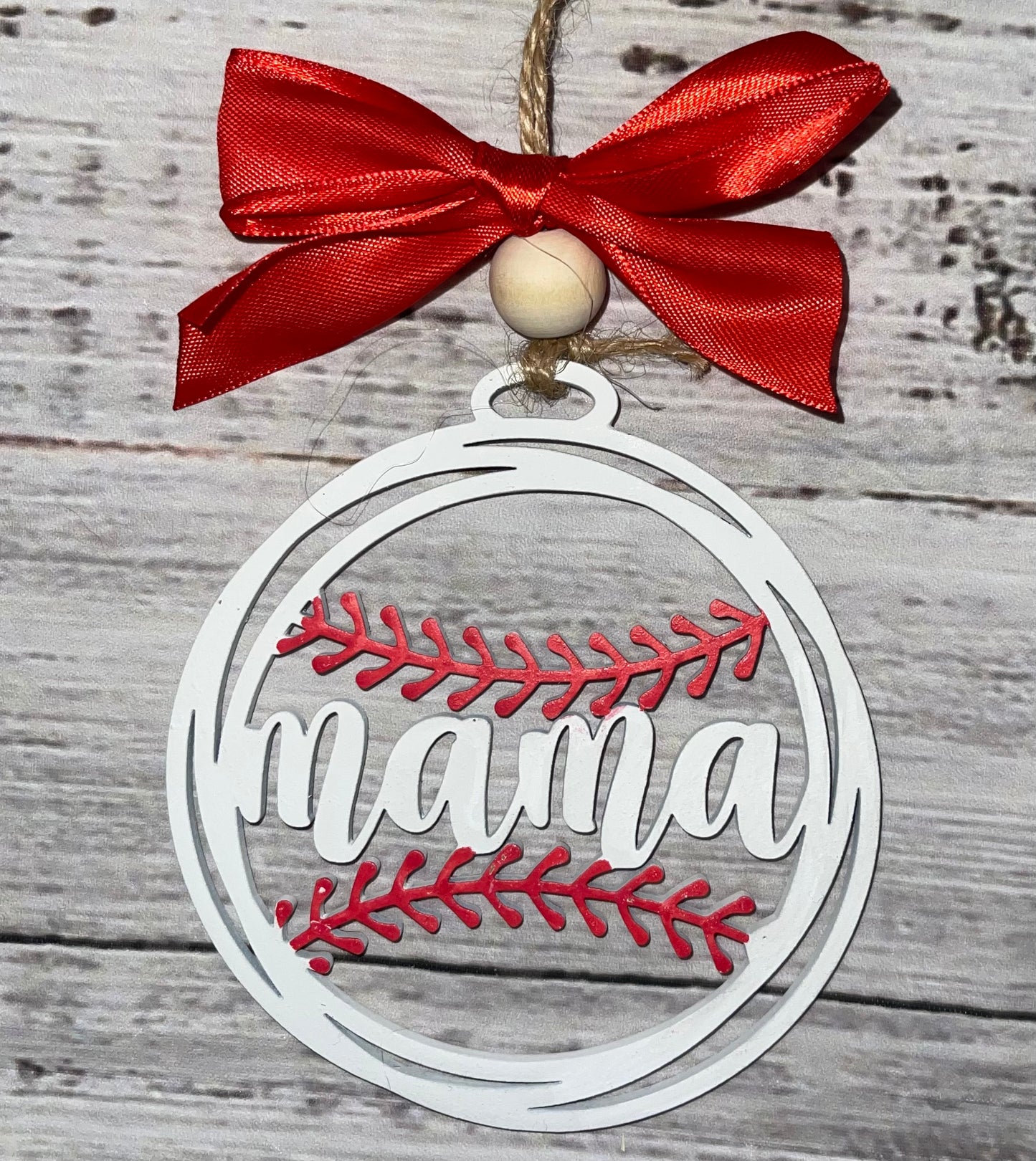 Baseball Mama Car Charms