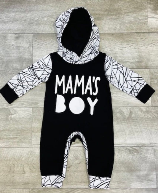 Mama's Boy Hooded Romper