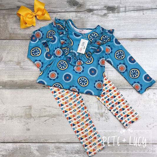 Retro Geo 2pc Pants Set