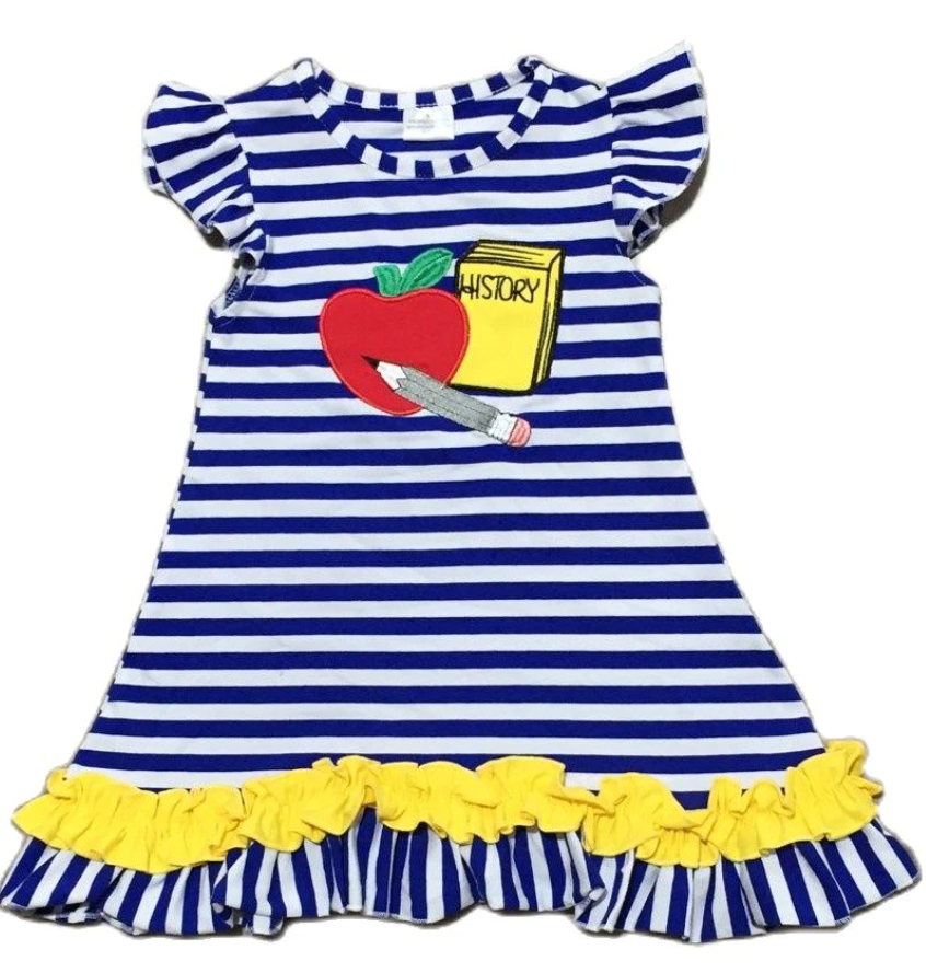 Back to School Apple Dress Set