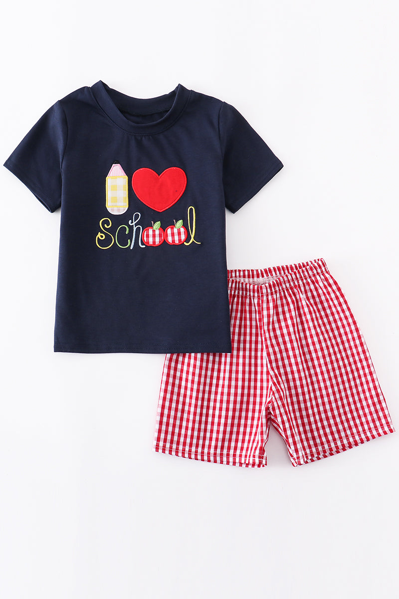 Back to School Applique Boys Set