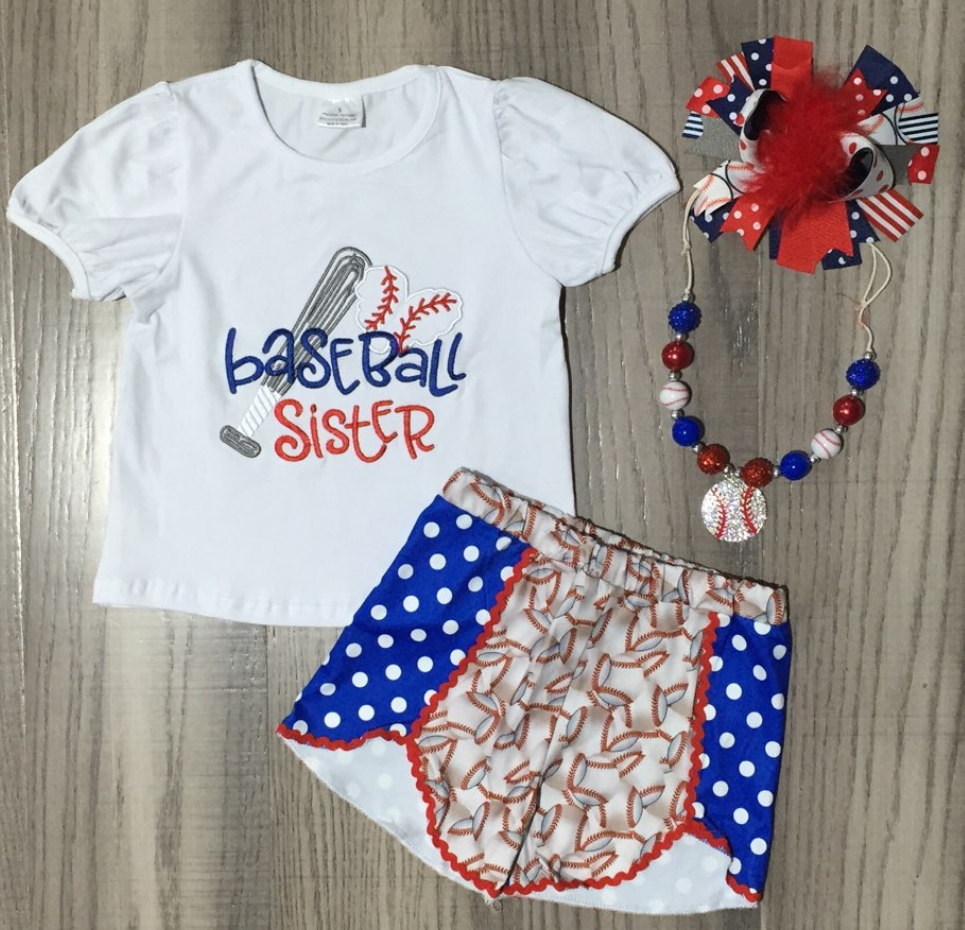 Baseball Sister Set