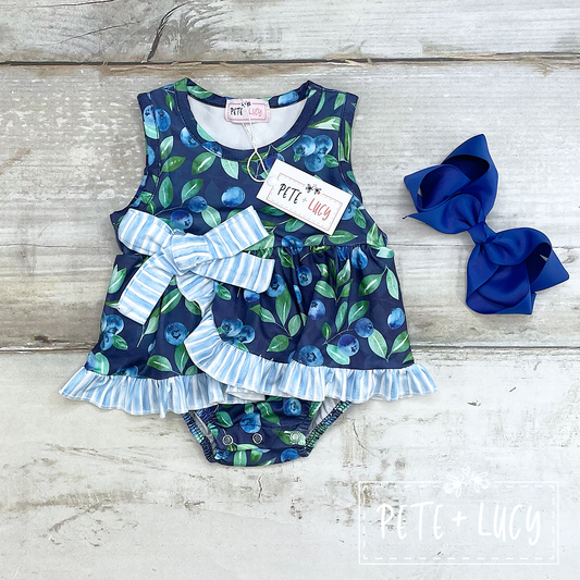 Blueberry Farm  Romper