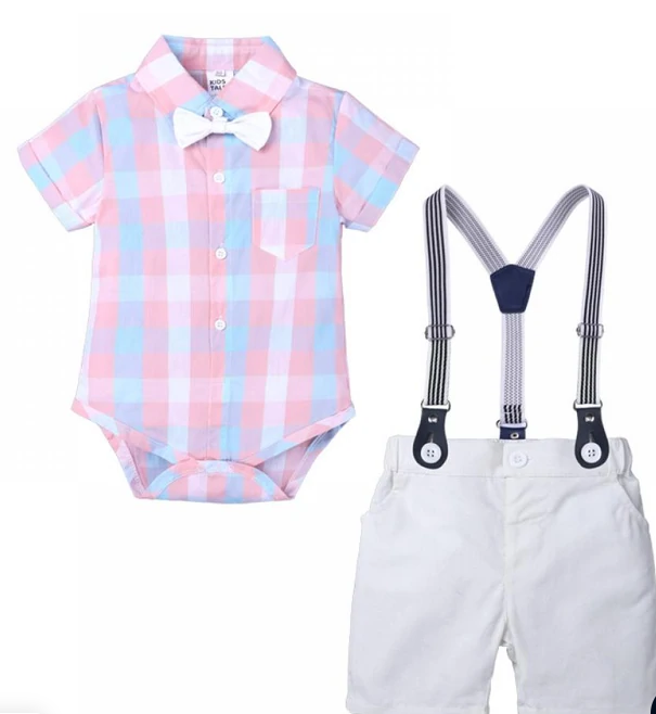 Boys Plaid 4pc Outfit