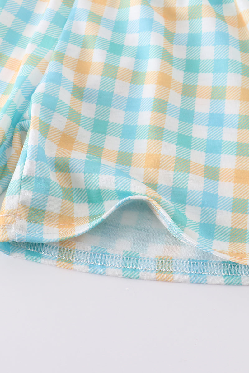 Back To School Gingham Boy Set