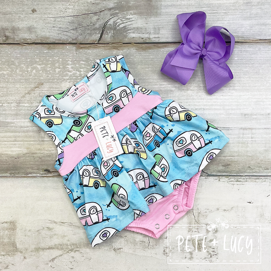 Let's Go Glamping - Romper