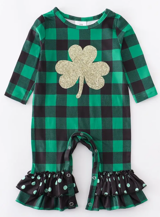 St. Paddy's Day Girls Romper