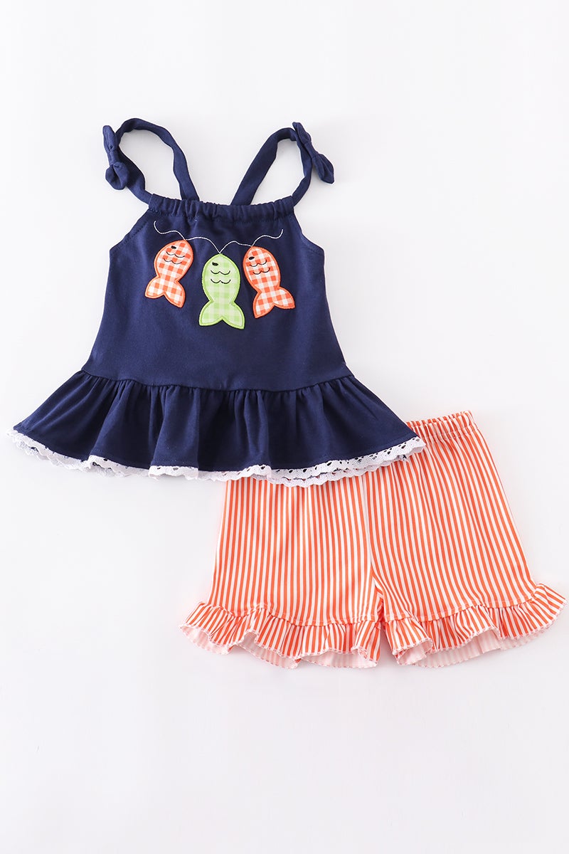 Little Fishy Siblings Girl 2pc Set