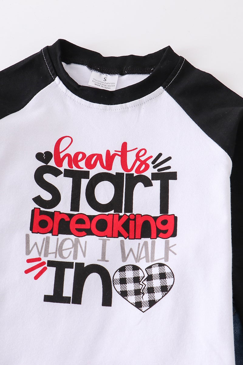 Hearts Start Breaking Denim 2pc Set