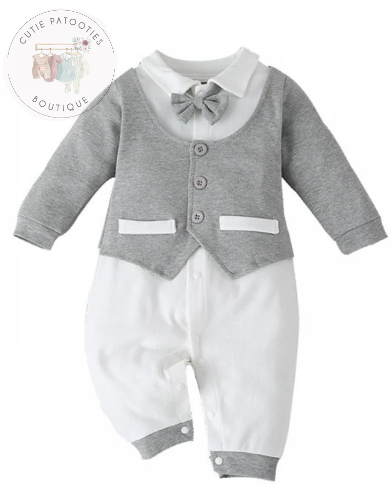 Baby Boy Tuxedo-Grey