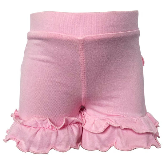 Ruffle Shorts-Light Pink