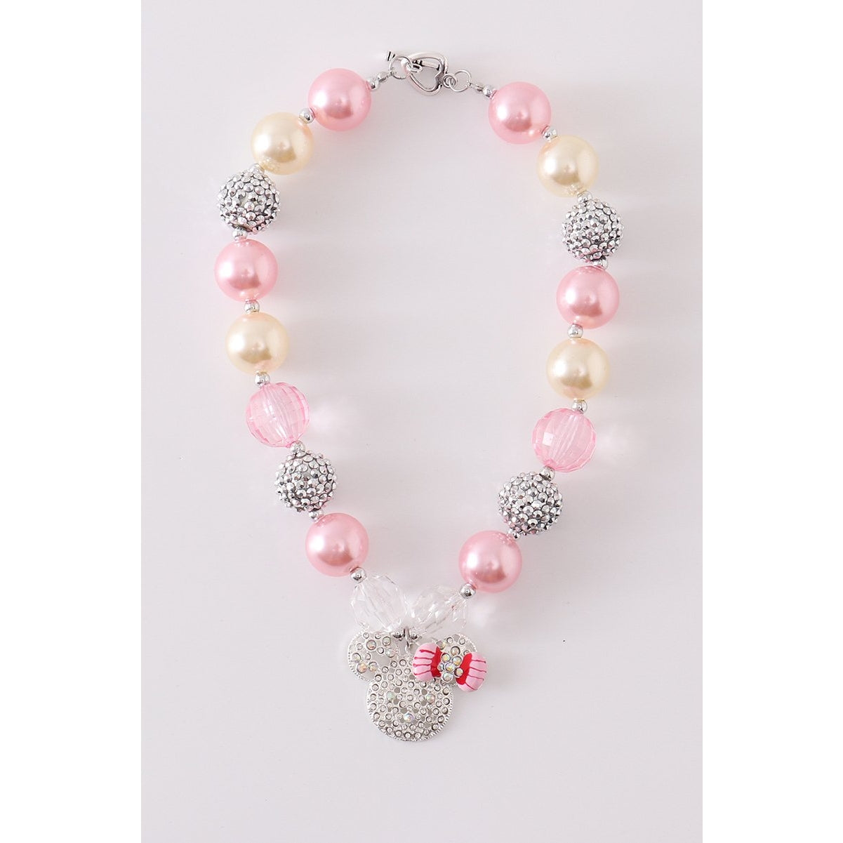 Pink Minnie Bling Necklace