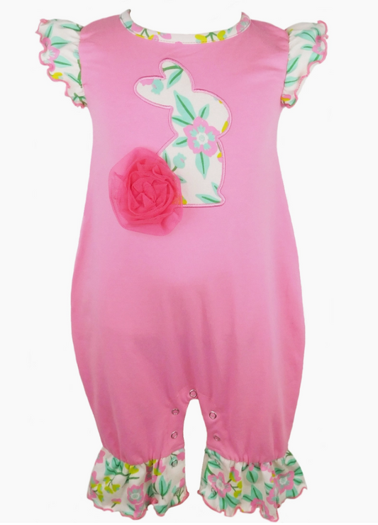 Pink Easter Bunny Romper