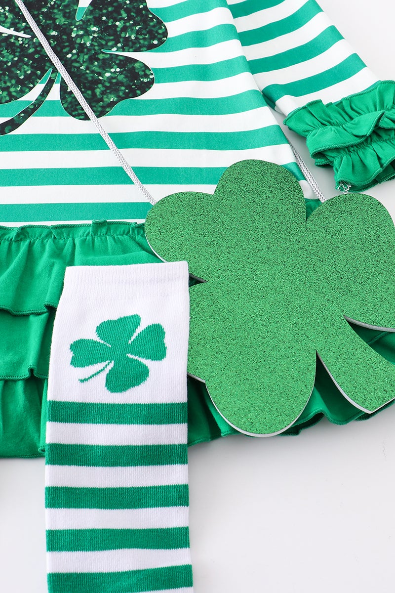 Striped St. Paddy's Day Dress Set