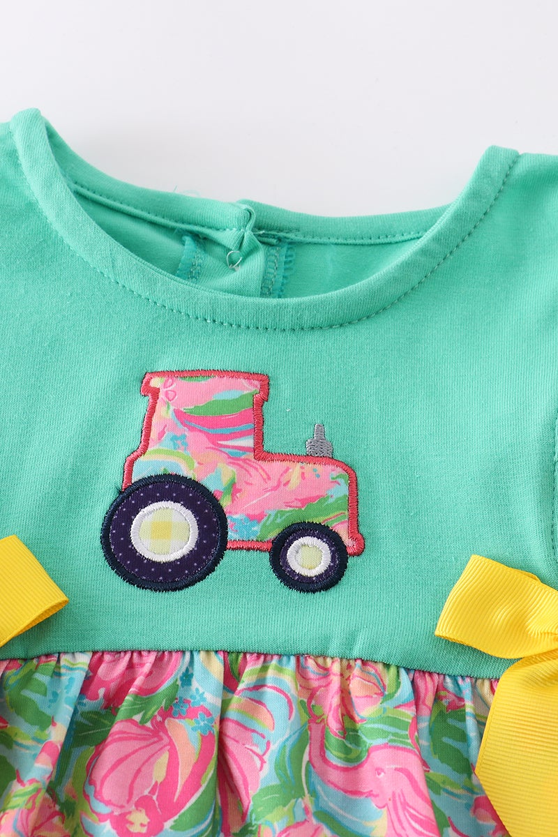 Paisley Tractor- Bubble Romper