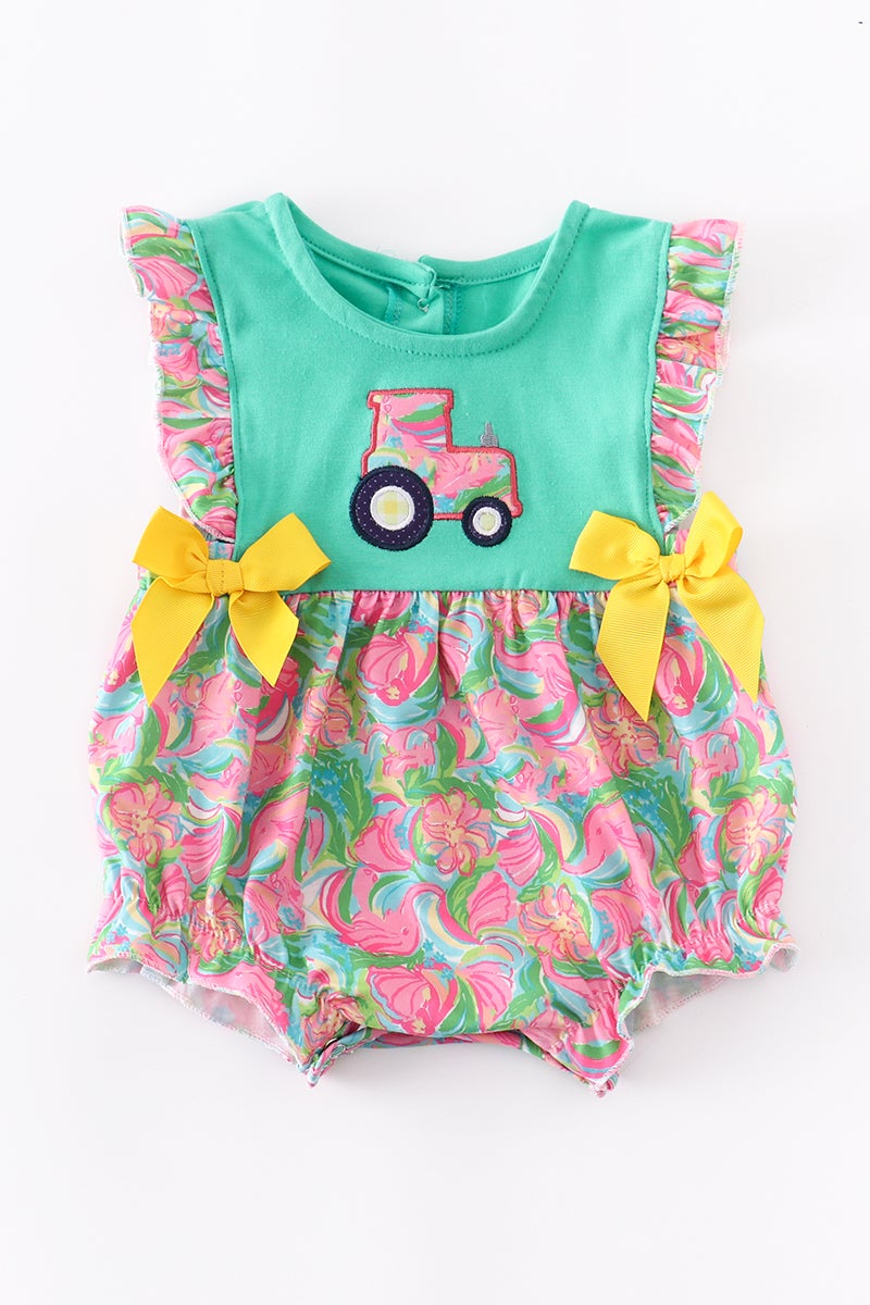 Paisley Tractor- Bubble Romper