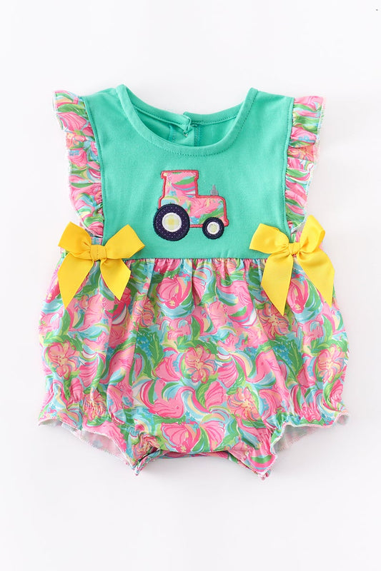 Paisley Tractor- Bubble Romper