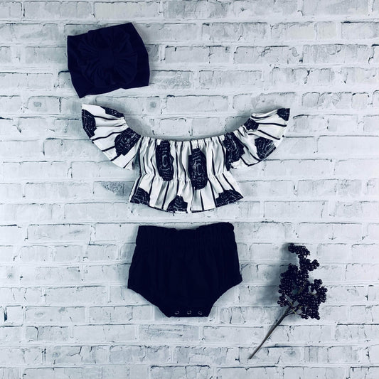 Black Roses 2pc Outfit