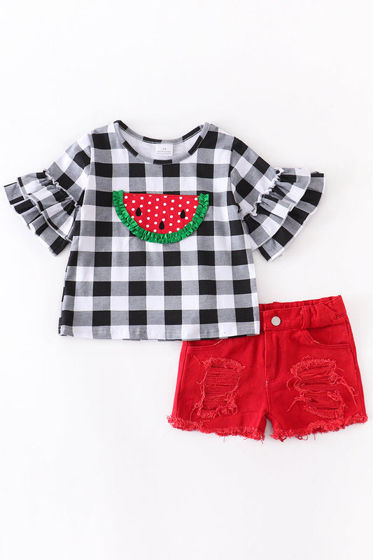 Watermelon Denim Set